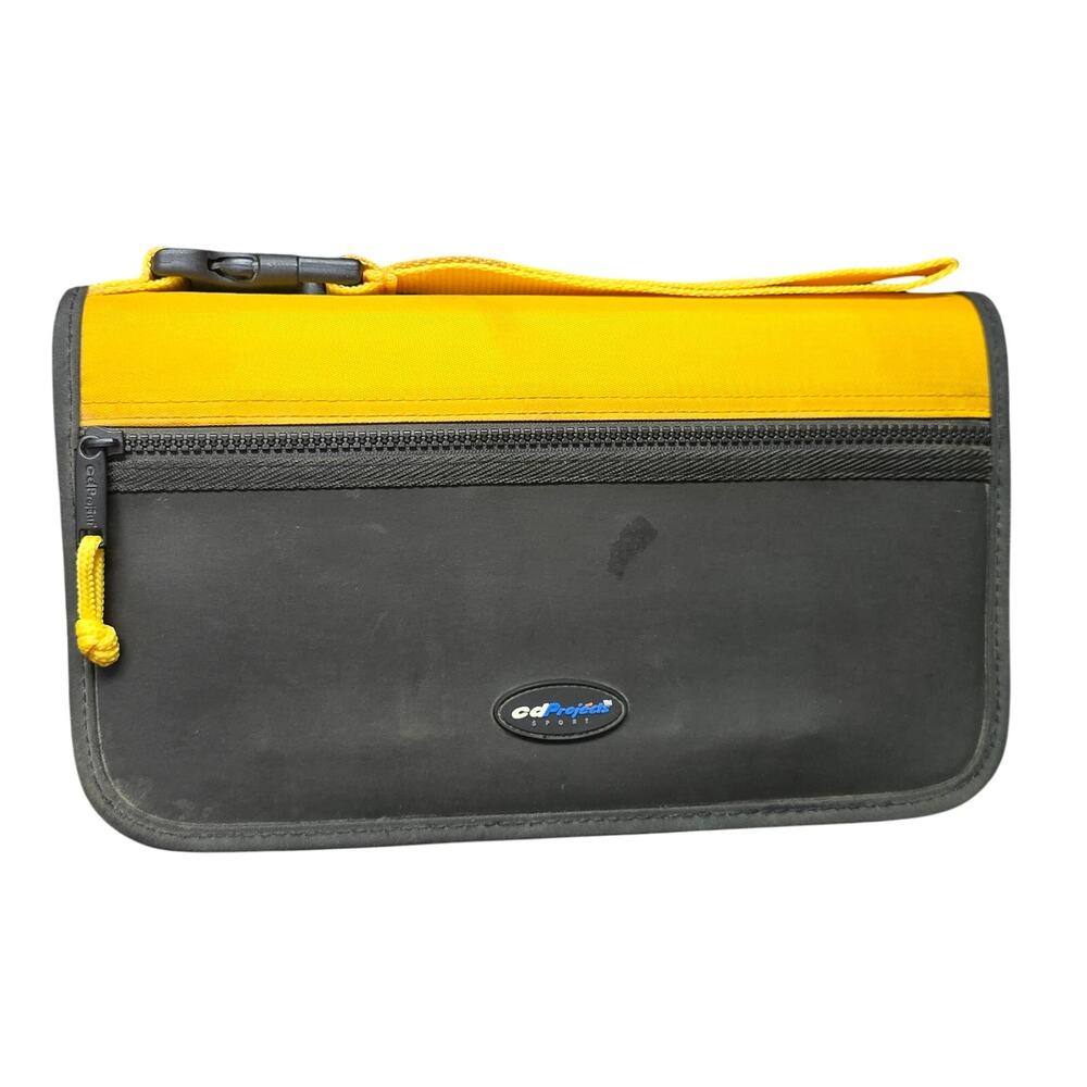 Case Logic Black & Yellow CD Carrying Case Holds 72 DVD CD Music Games Movies